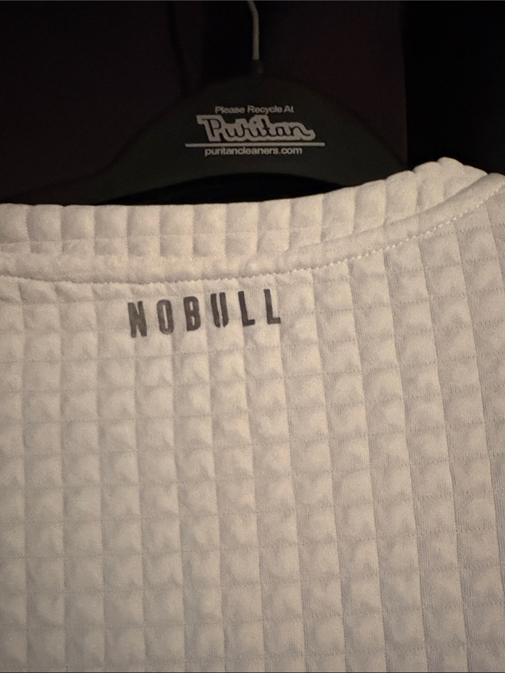 NOBULL White Quilted Waffle Crewneck Sweatshirt - Picture 7 of 8